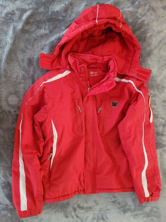 Veste de ski Oxygèn rouge, taille 12 ans - 150 cm.