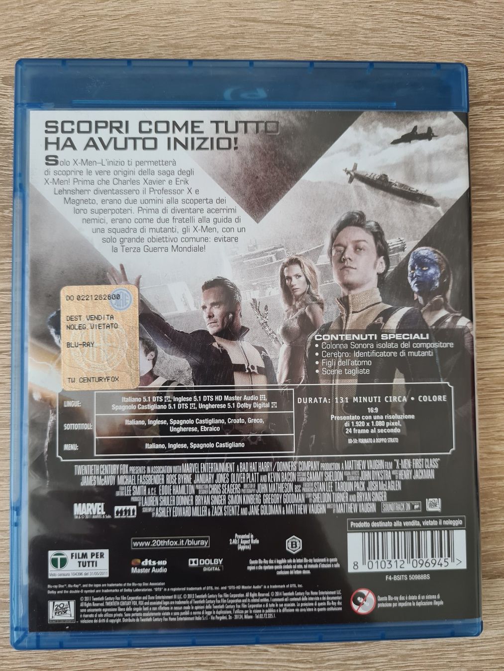 Tutti i DVDs: X-Men: L'inizio - Blu-ray - NEW – Nuovo (secondo la descrizione) da Carouge GE venduto da Franllo 1