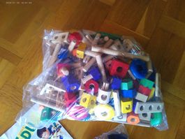 ÄHNLICH BAUFIX: Holzbausteine Werkzeug Set Kinder Spielzeug