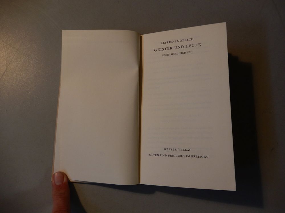 Livres: Antikes Buch Alfred Andersch - Geister und Leute – D'occasion à Erstfeld par Mario_boe0 3