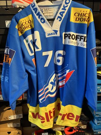 Eishockey Trikot Jako Rothen 76 blau Grösse M gebraucht