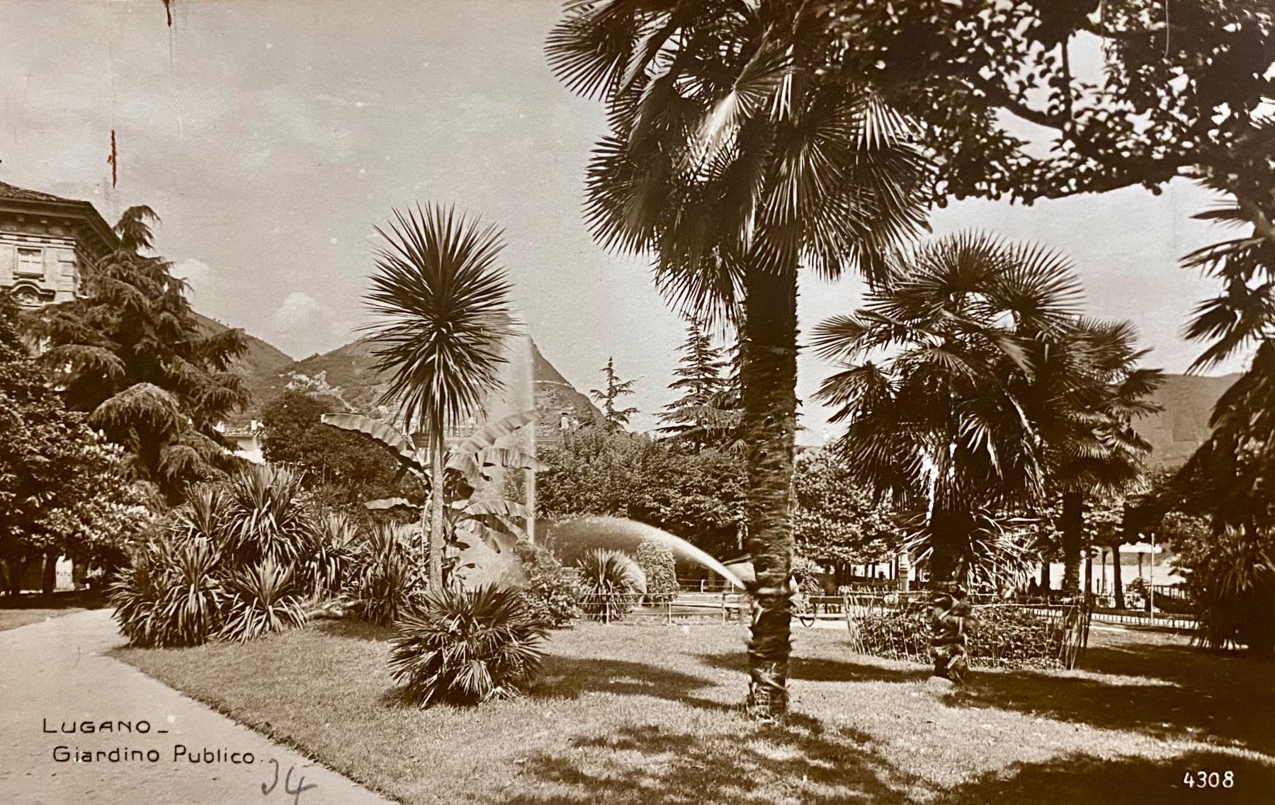 Cartoline postali: Lugano - Giardino Publico - Park – Usato da Root venduto da ENGLAND-TREASURES 1