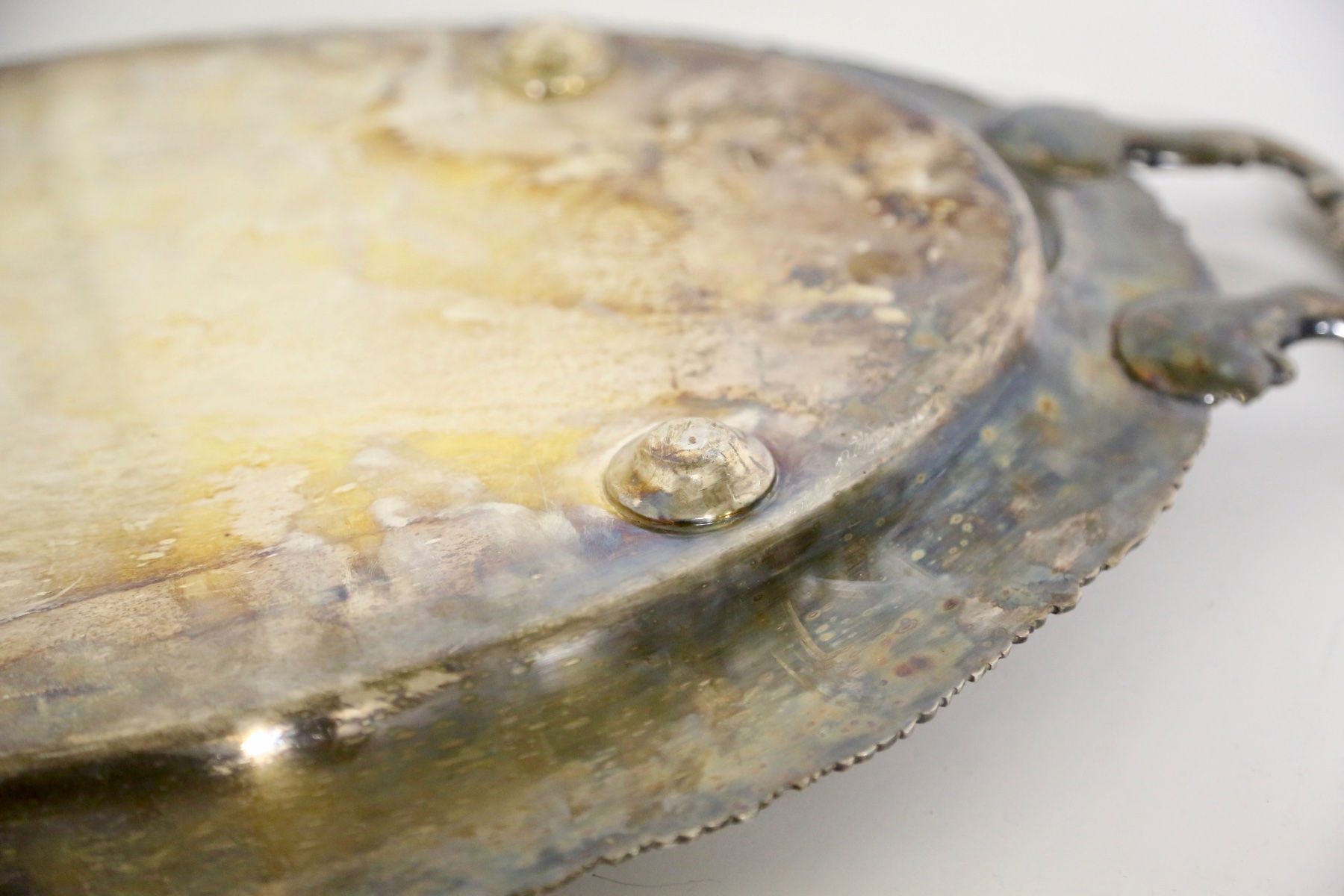Servierplatten: Altes Tablar versilbert – Gebraucht aus Reinach BL von Han-Numismatik 6