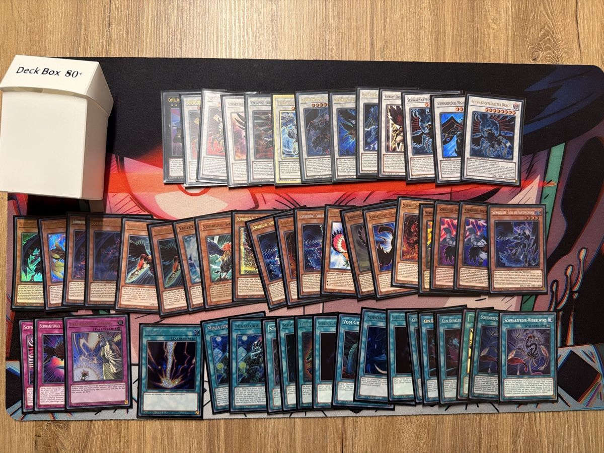 Yugioh Sammelbilder & Trading cards: Schwarzflügel Deck Yugioh 53 Karten + Box – Gebraucht aus Arbon von ids