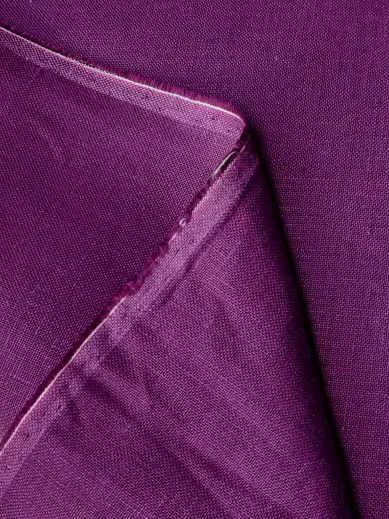 Stoffe: Designer Leinen Stoff schwer 1.50x1.50m viola – Neu (gemäss Beschreibung) aus Lufingen von Voyager7 6