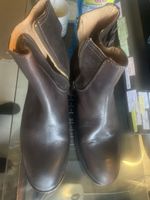 Stivaletti chelsy vera pelle e camoscio marroni 46