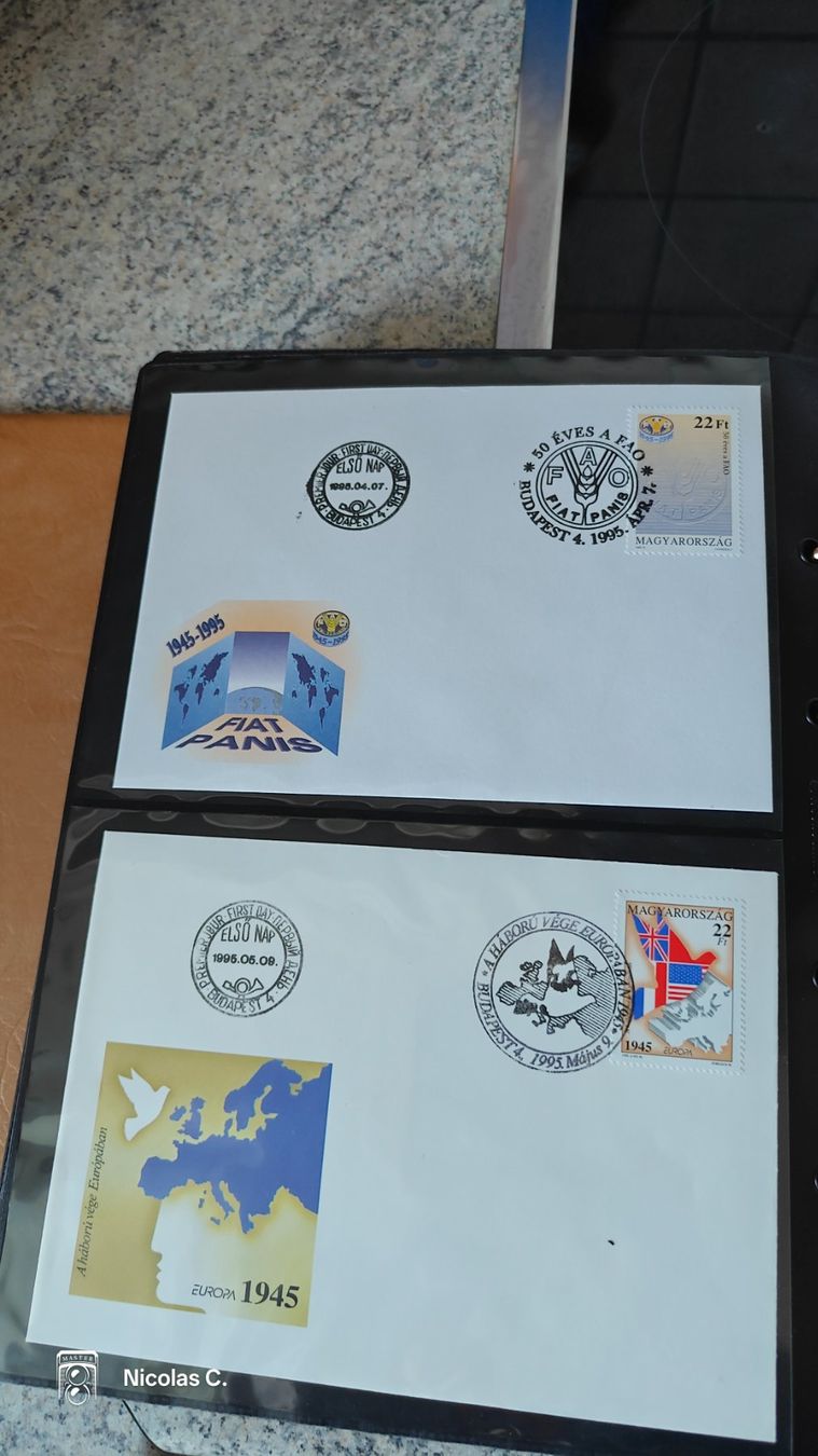Alle Briefmarken: Timbres : collection Hongrie – Gebraucht aus Thônex von Jan-Nemar 6