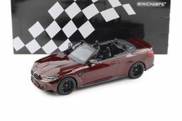 BMW M4 Convertible (G83) dunkelred 2021 1/18 PMA NEU ltd.