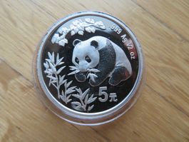 1/2 Unze Münze China Panda 1998 (5 Yuan) HONGKONG COIN SHOW