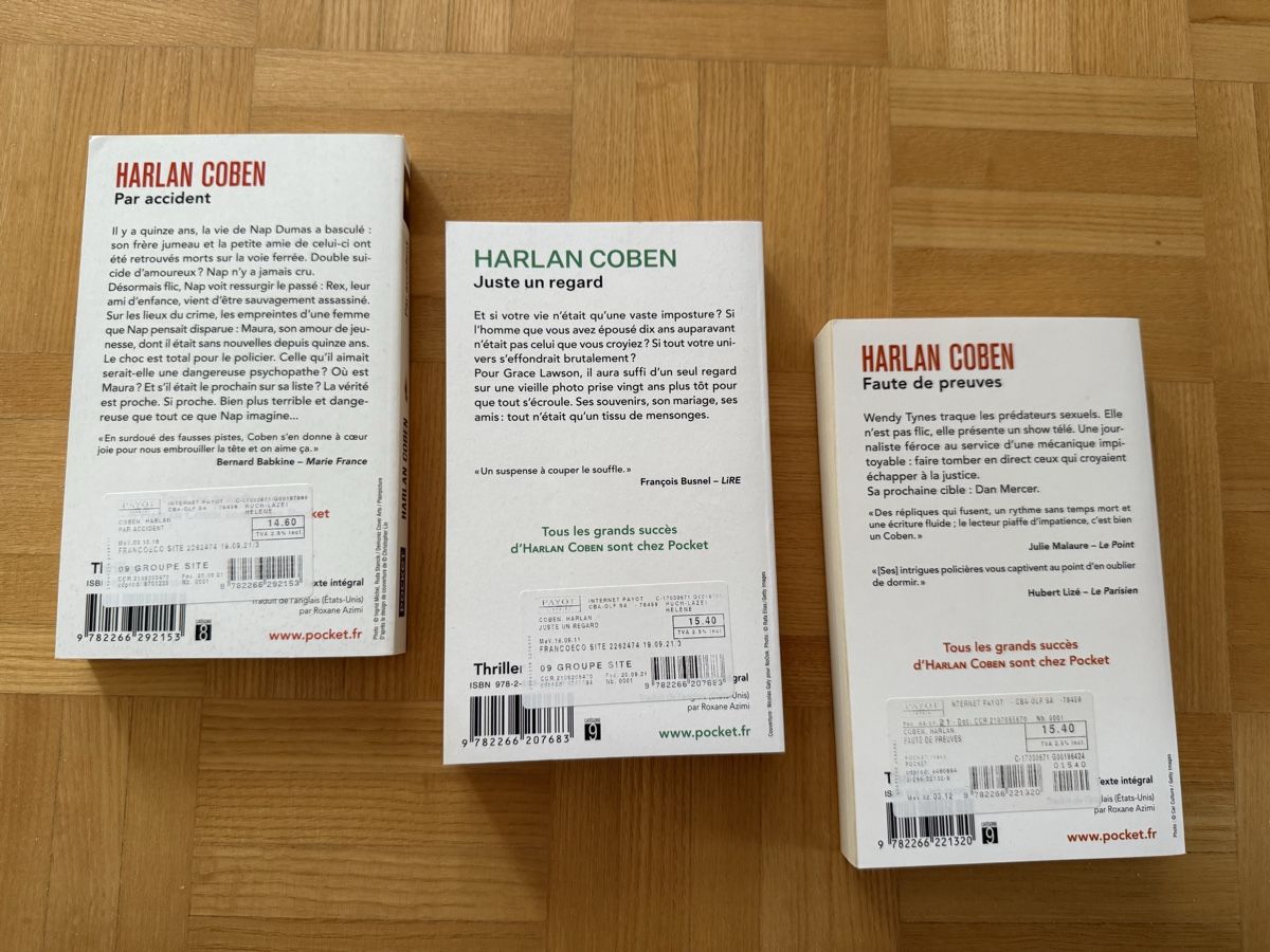 Libri: Livres HARLAN COBEN – Nuovo (secondo la descrizione) da Winterthur venduto da Montreal63 2