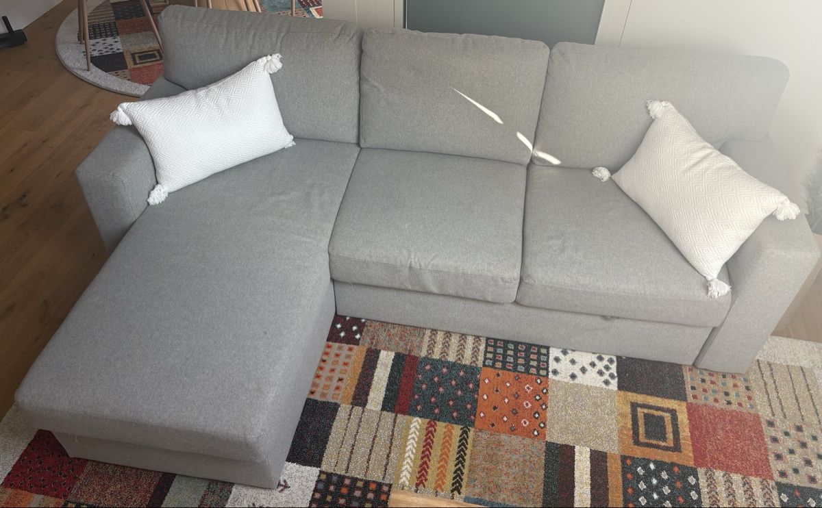 Sofas: Sofa / 3er-Bettsofa mit Récamiere – D'occasion à Roggwil TG par Flohmarkt_Lupo 4