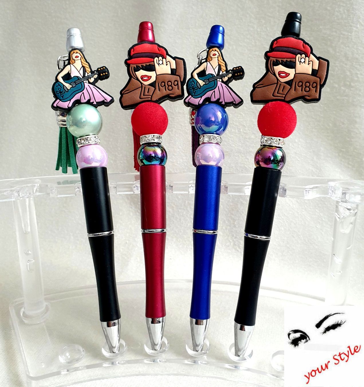 Stifte & Marker: 1 Perlenstift/Kugelschreiber "Taylor Swift" mit Zottel % – Neu und originalverpackt aus Oberglatt ZH von -your-Style- 8