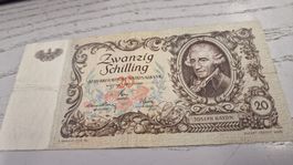 20 Schilling Scheine Oesterreich Josef Haydn 1950