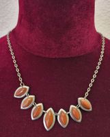 3x Halskette im silberfarbenen Collier-Stil
