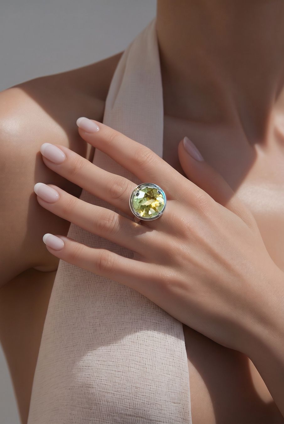 Bagues: Citrine Sterling Silver Ring – Neuf (Voir description) à Rüschlikon par topswissvintage 6