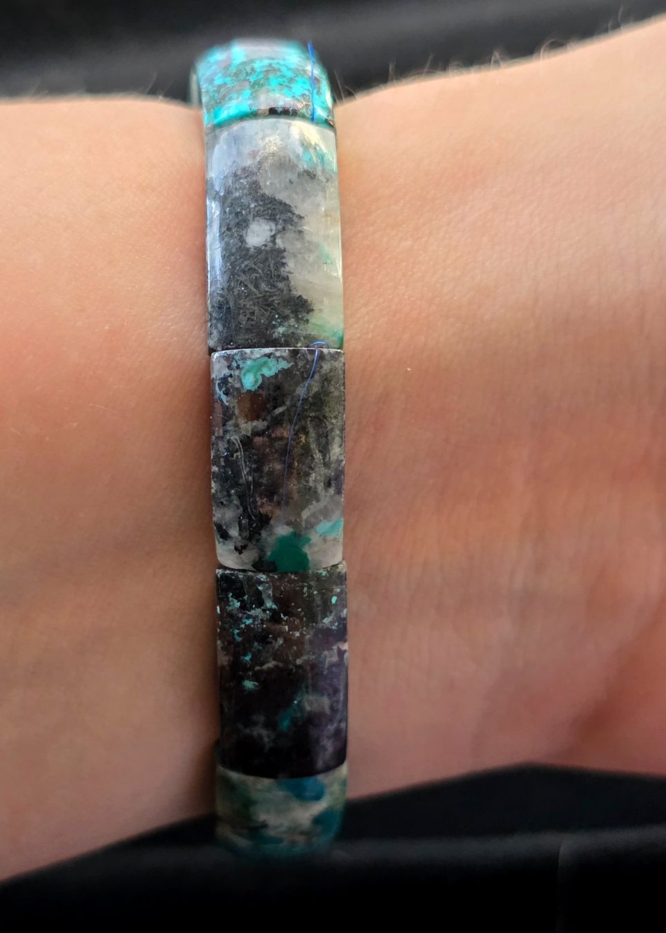 Mineralien & Heilsteine: Malachit-Chrysokoll Softbangle 💚💙 Nr C – Neu und originalverpackt aus Matzingen von Shay_Crystalz 1