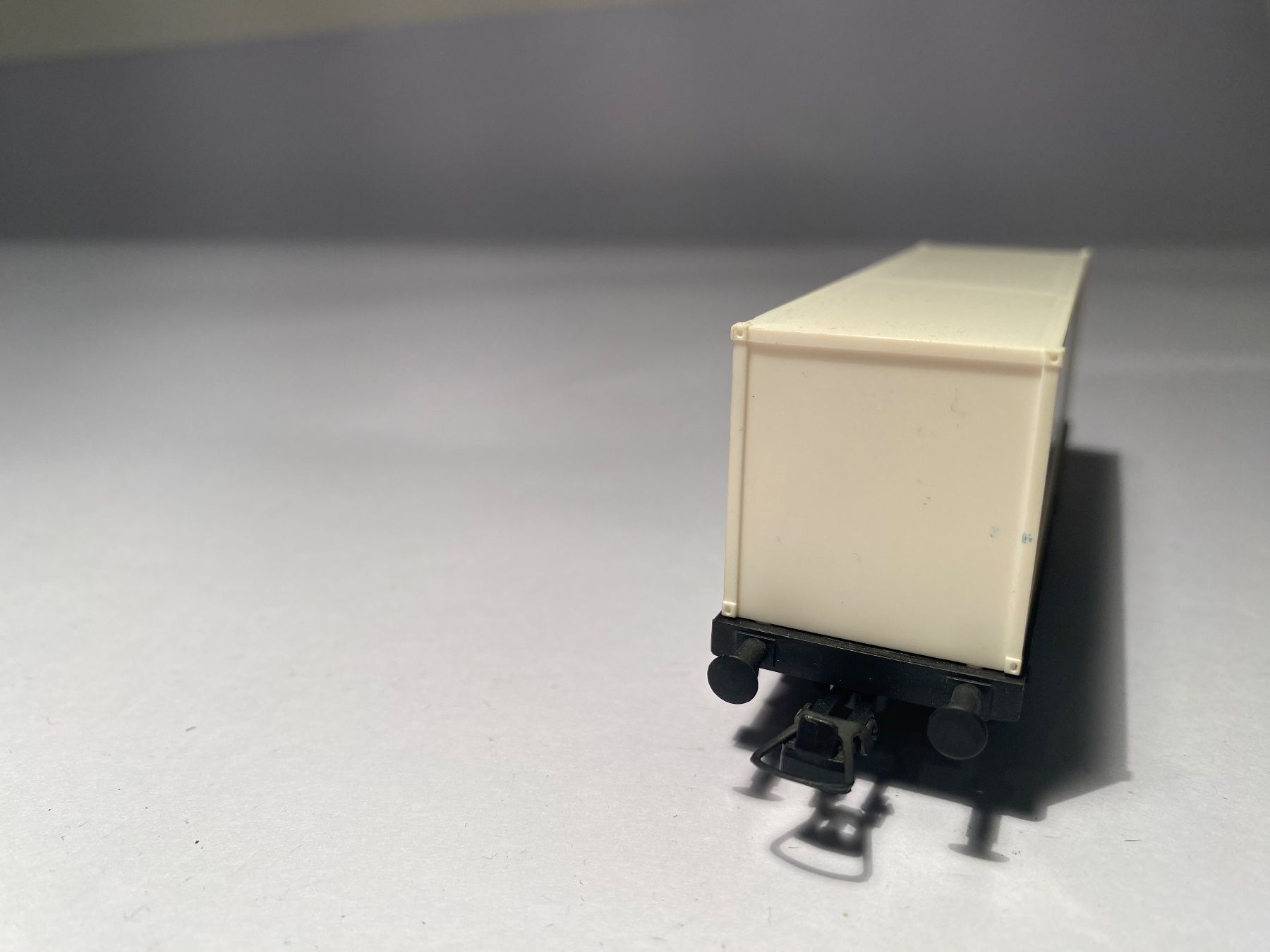 Roco Modellini di ferrovie: Roco Containerwagen STAATL FÄCHINGEN, DC Achsen – Usato da Buchrain venduto da Modellbahn11 2
