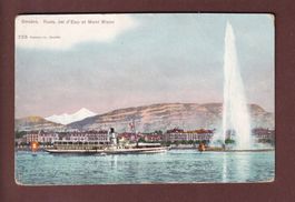 GENEVE - Bateau et Jet d'eau