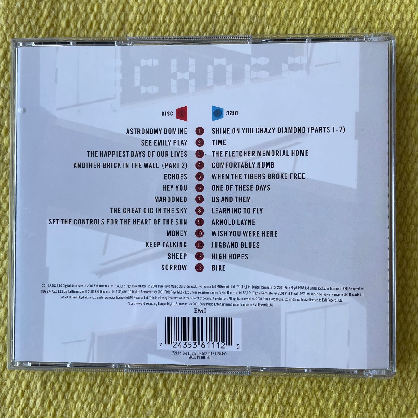 CD: PINK FLOYD-2CD BEST OF/ECHOES – Usato da Rorschacherberg venduto da CD-Roli 1