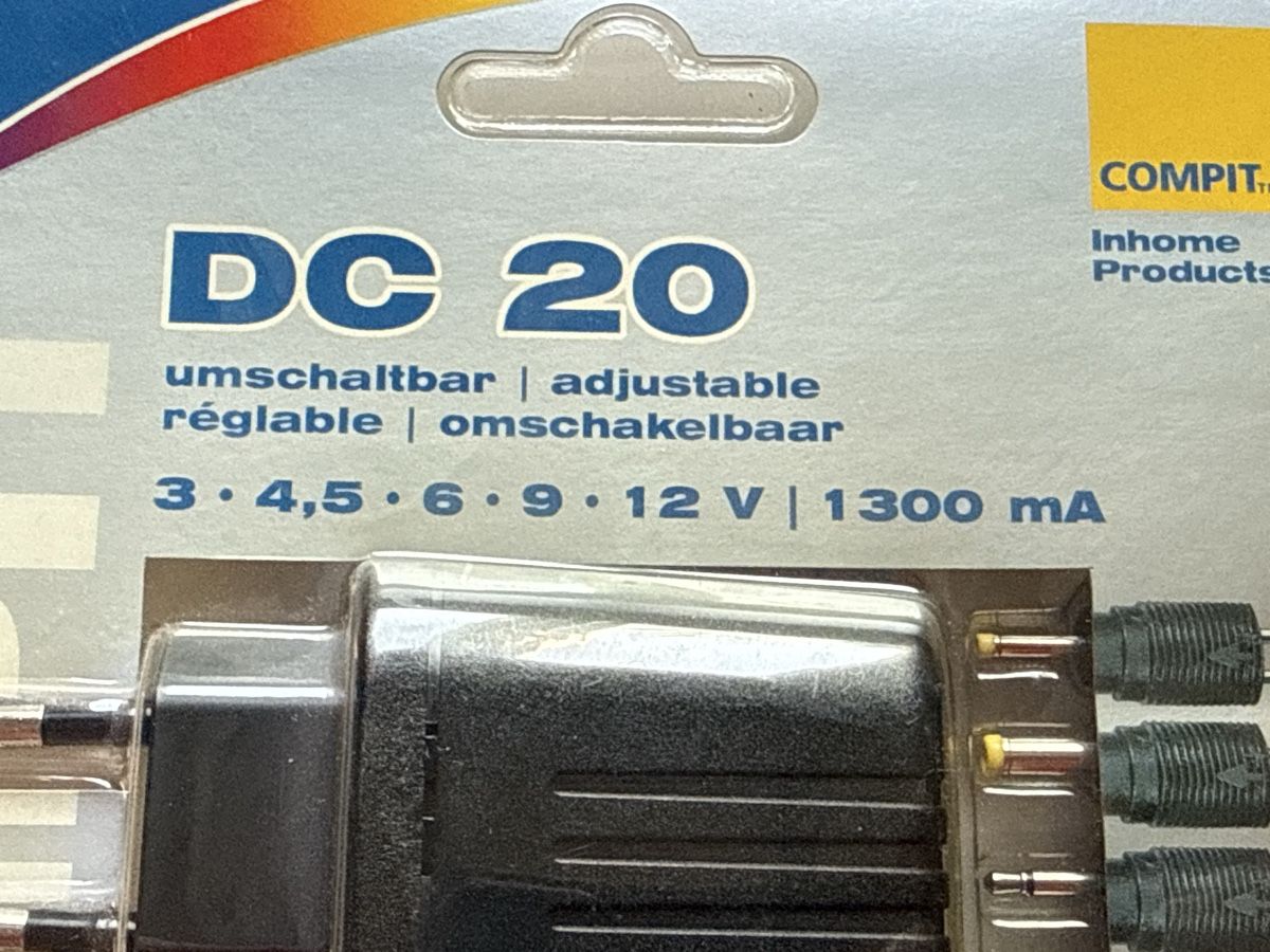 Caricabatterie: COMPIT DC 20 Universal Netzteil - Einstellbar & Stabil – Nuovo e nell'imballaggio originale da Schaffhausen venduto da Pfurrisprutz 2