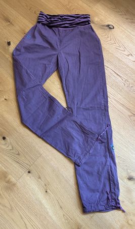 E9 Kletterhose lila gemustert Grösse XL guter Zustand