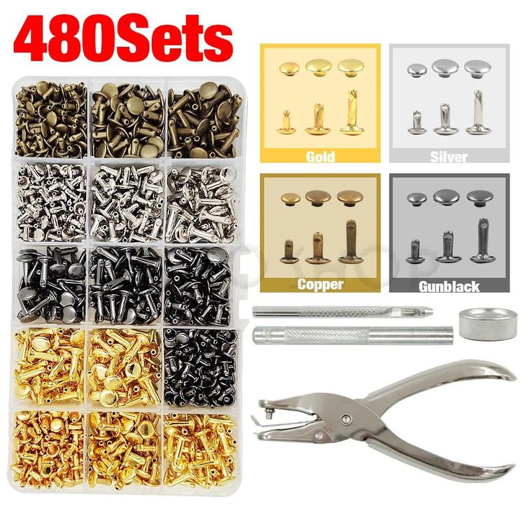 Kit 480 Nieten zum Nähen - Kit 480 rivets pour couture