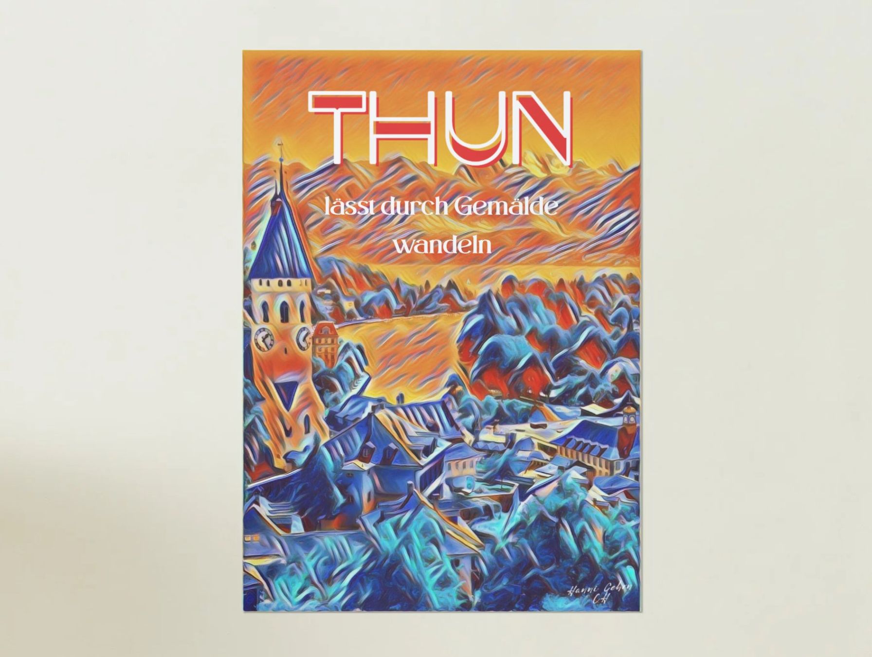 Foto & Immagini: Poster. Alles Liebe, Thun. Schweiz. – Nuovo e nell'imballaggio originale da Zürich venduto da Posterrama 1