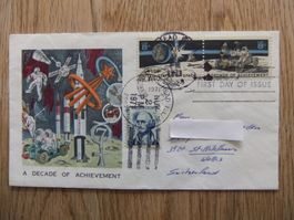Briefmarken zur ersten Mondlandung 1971