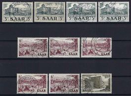 Gutes Lot. Briefmarken aus dem Saarland gest.