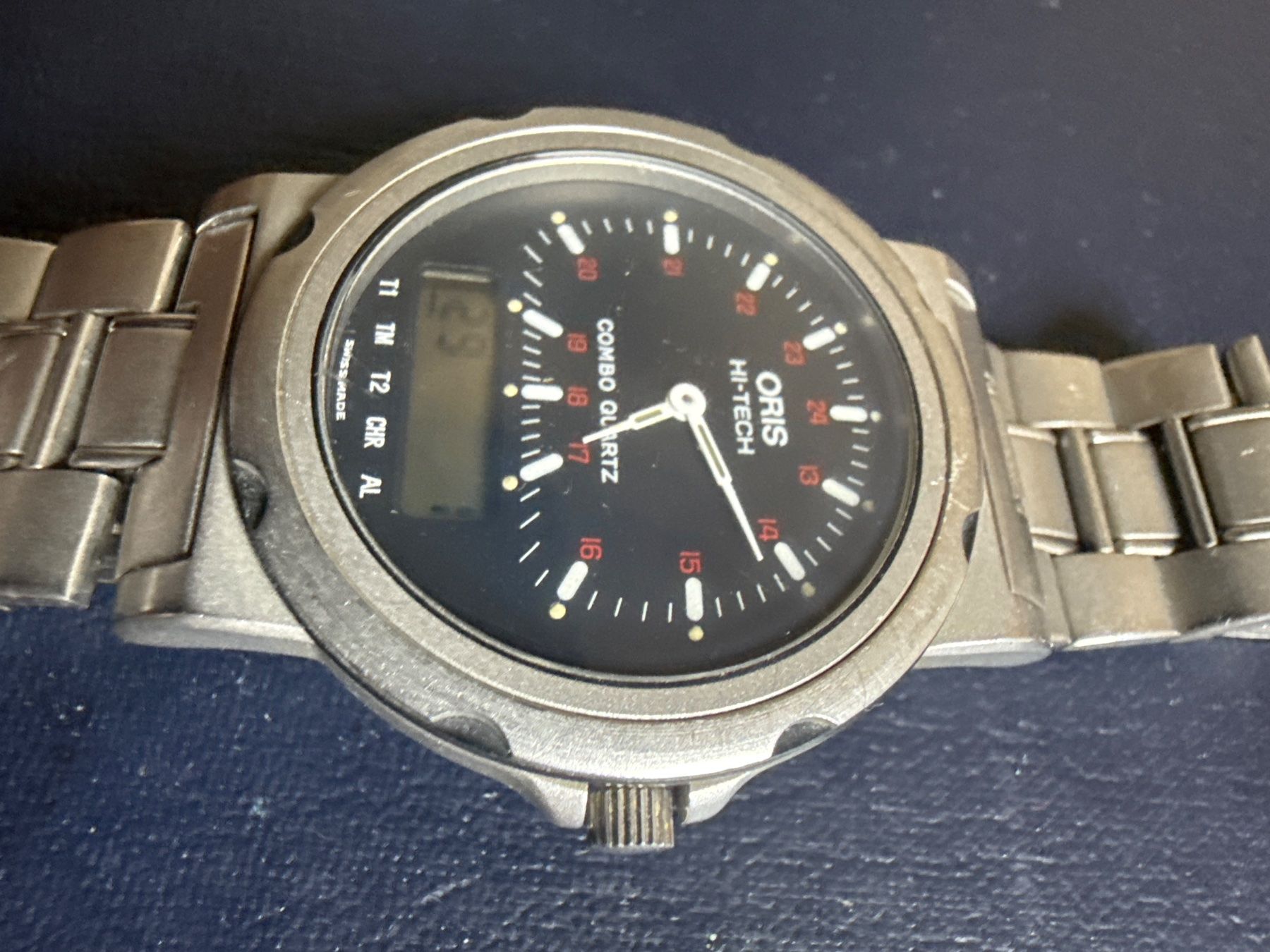 Oris Uhren: Oris Hi-Tech Combo Quarz 35 mm – Gebraucht aus Pfeffingen von Allhandelklgwatches 1