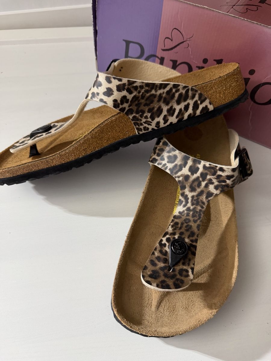 Birkenstock Damenschuhe: Mules Papillio Gizeh léopard 43 neuf – Neu und originalverpackt aus Brügg BE von Goob 1