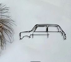Auto Silhouette Metall Mini Cooper  - 40cm breit