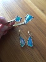 Armreif und Ohrringe „Gold-Opal“ Cristian Lay - Modeschmuck