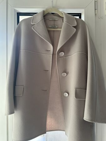 Puderfarbige MaxMara Long Jacket
