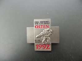 Altes Abzeichen Eidg. Schwing- und Älplerfest Olten 1992