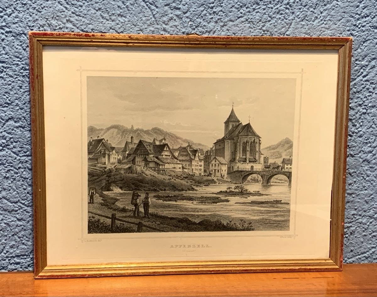 Stiche: Lot de 4 gravures – Gebraucht aus Veytaux von Latourelle 1
