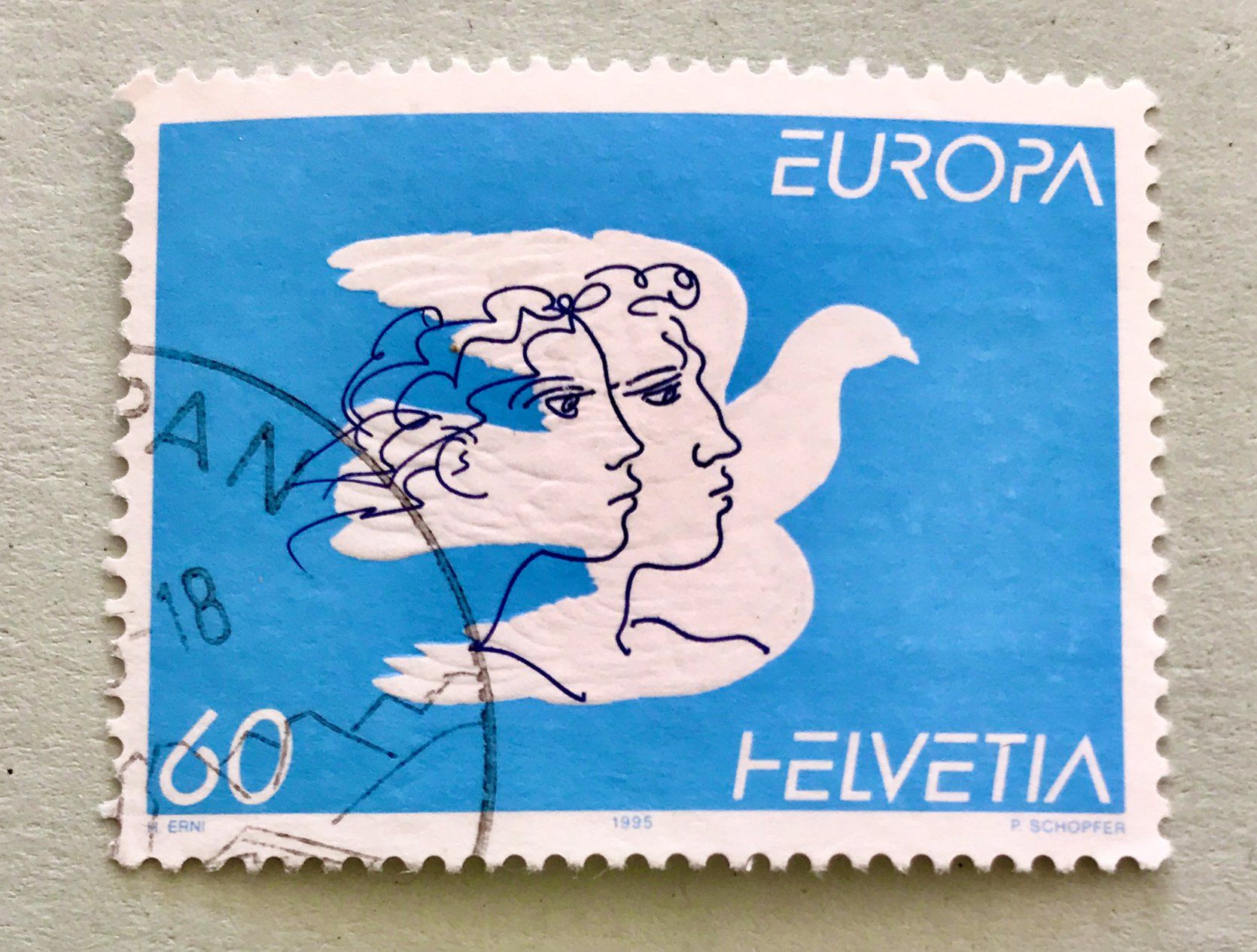 Tutti i francobolli: Nr.880 Friede Europa GESTEMPELT 1995 – Usato da Aarau venduto da Billa007
