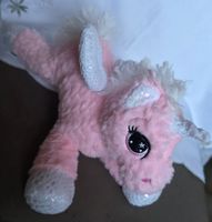 Plüschtier Einhorn mit Flügel kuschelig liegend siehe Foto 