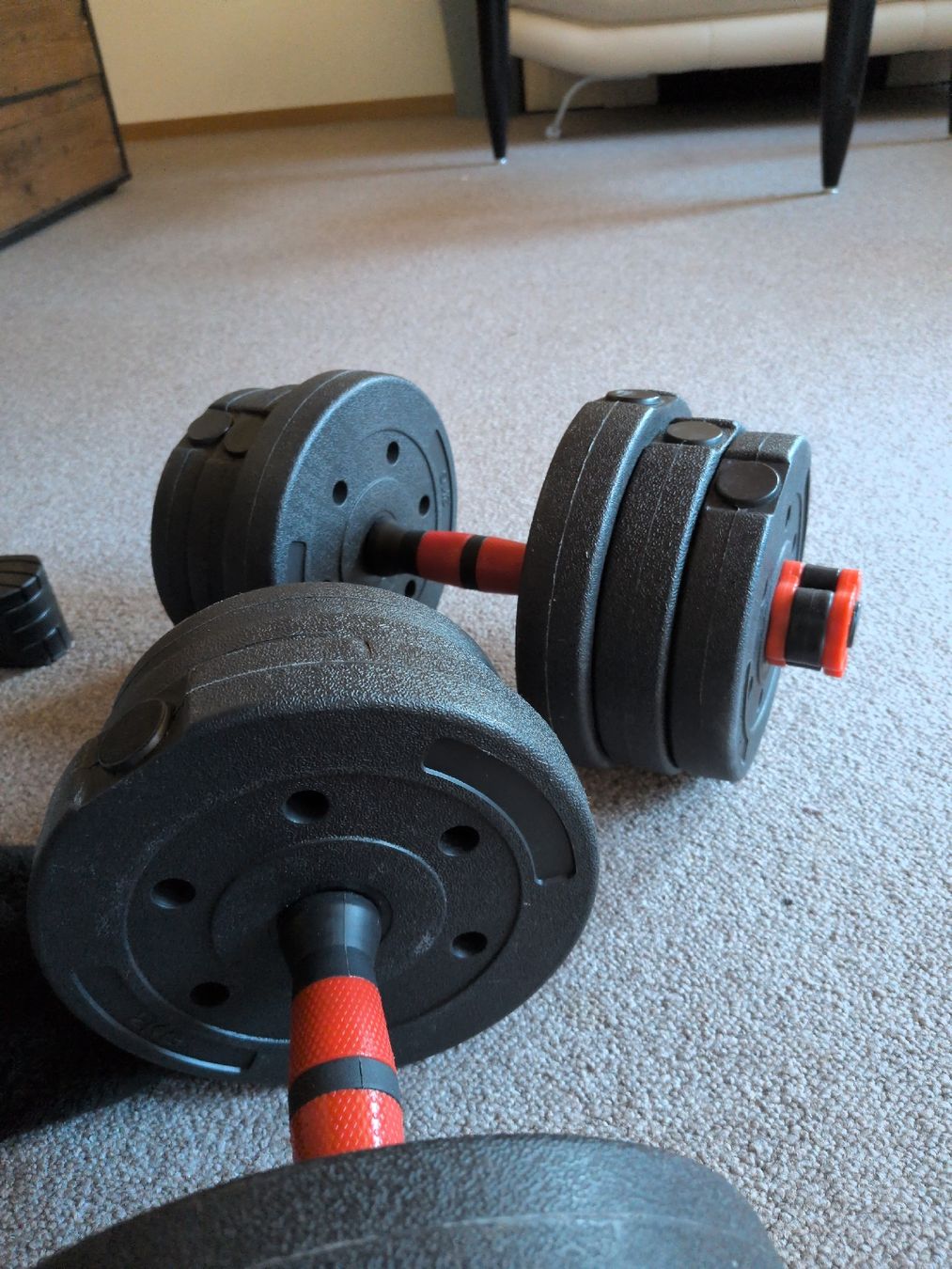 Hometrainer: Weight bench with adjustable dumbbells and ab roller – Gebraucht aus Andermatt von Jony.Finity 4