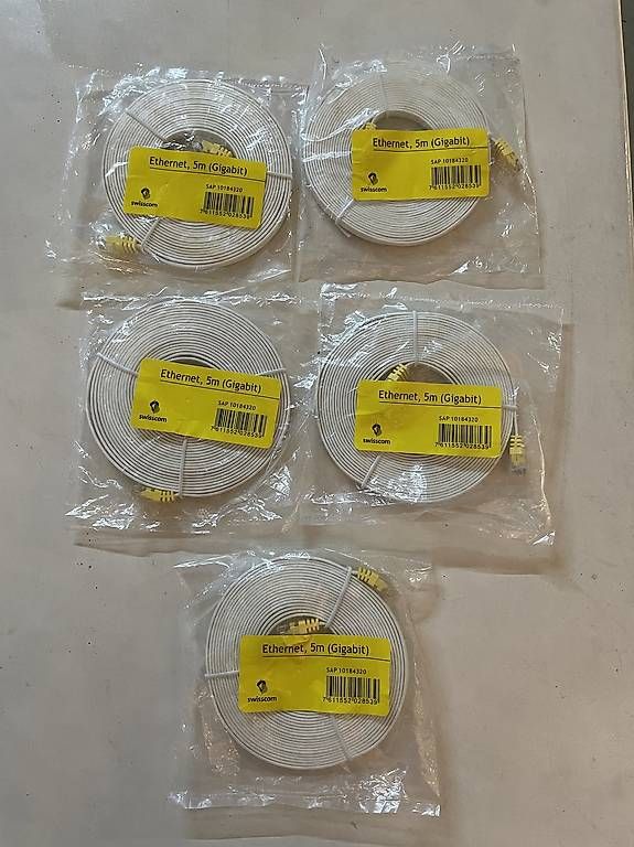 Kabel: Câble ethernet neuf, lot de 5 – Gebraucht aus Lausanne von Sxbibi 1
