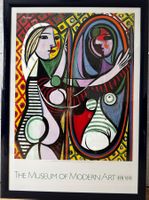 Picasso Kunstdruck gerahmt "Girl before a mirror" 70x100cm