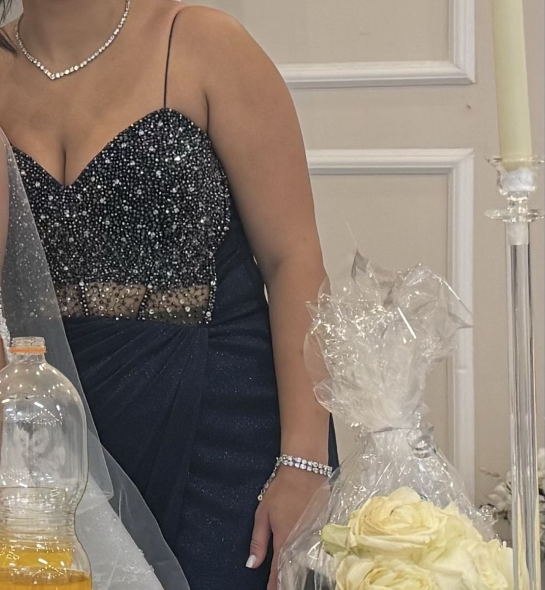 Vestiti: Elegantes Abendkleid Dunkelblau – Nuovo (secondo la descrizione) da Regensdorf venduto da Leylad46 4