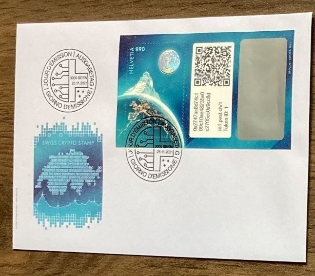 Buste & buste per spedizione: Swiss Crypto Sonderumschlag ID:1 – Nuovo e nell'imballaggio originale da Baar venduto da CryptoShop 1
