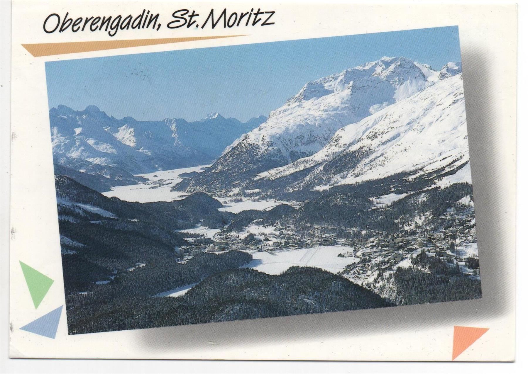Cartoline postali: 2 x Ansichtskarten ST. MORITZ – Usato da Jona venduto da philajona