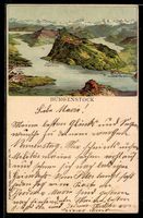 Litho Luzern, Bürgenstock, Panorama mit