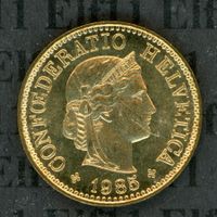 CHF___0.05 1985 stgl * nigelnagelneu! 5 Rappen