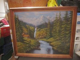 Bild / Kunstdruck mit Rahmen, Landschaft