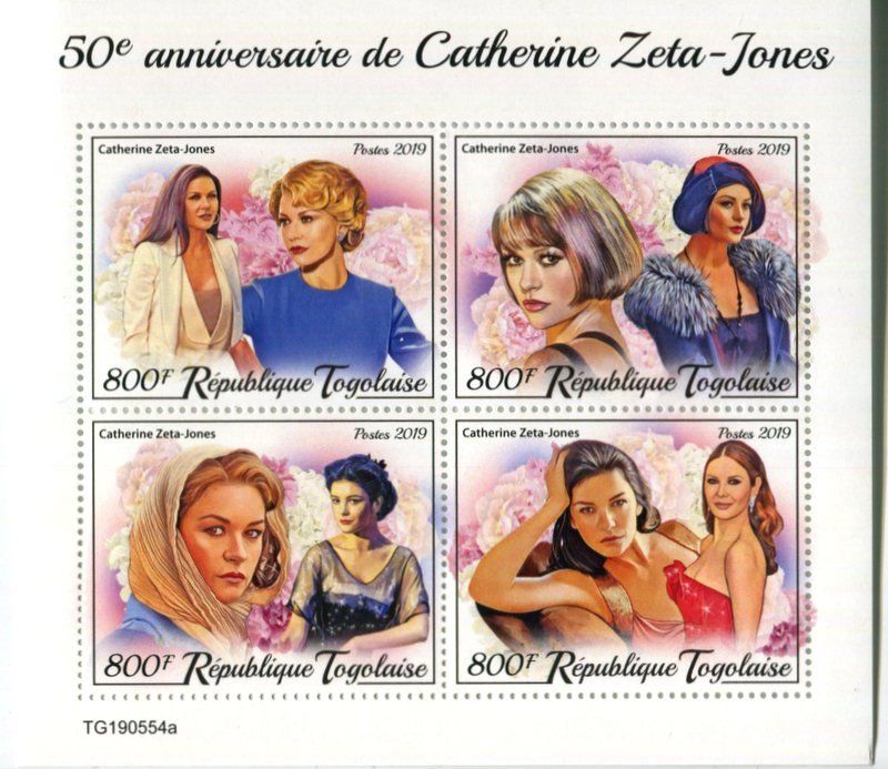 Tutti i francobolli: Block "Catherine Zeta-Jones". Togo. – Nuovo e nell'imballaggio originale da Basel venduto da Butsch5