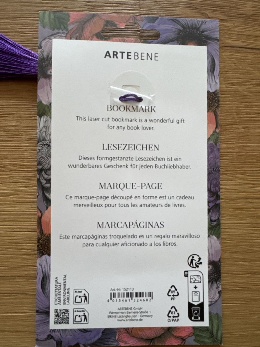 Altre raccolte & rarità: Artebene Bookmark / Lesezeichen metal – Nuovo e nell'imballaggio originale da Kilchberg ZH venduto da Gejuba 1