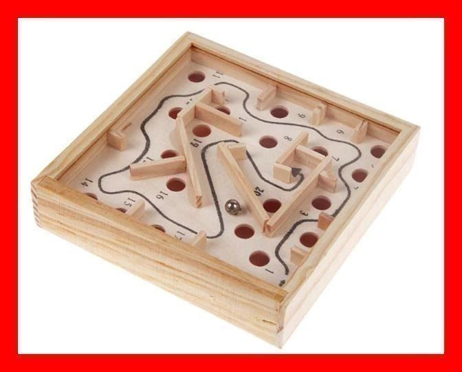 Spiele: Holz Labyrinth Pocket small Version Maze Kugel Spielzeug – Neu und originalverpackt aus Dättlikon von easythings